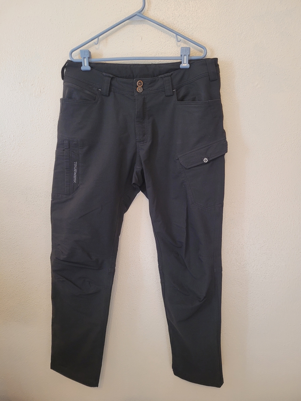 TRUEWERK T2 WerkPant Men's 36x34 Deep Grey Stretch Utility Work Cargo Pants